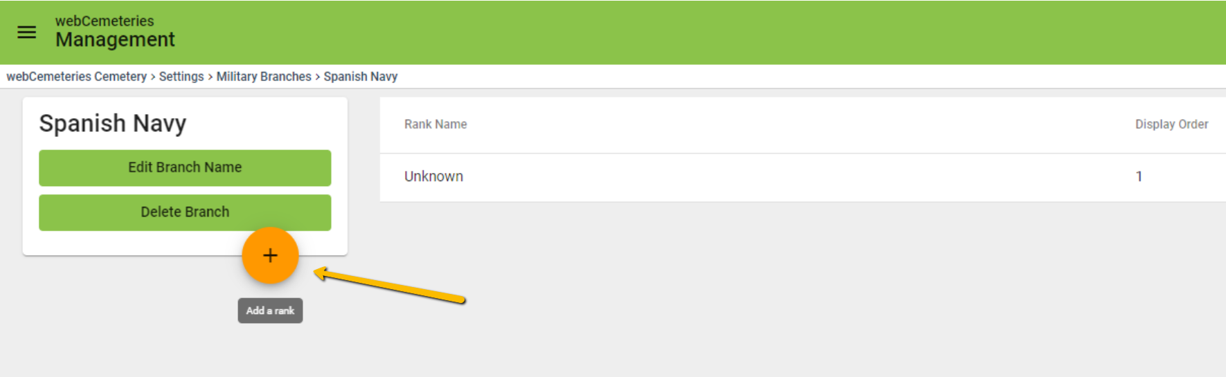 How to Add a Custom Branch or Rank for Military Service Records